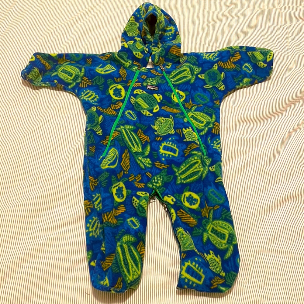 Patagonia fleece baby bunting 12m